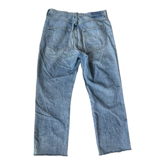 AMO Loverboy Wanderer Jeans High Rise Raw Hem Size 31 $290 - Picture 3 of 13